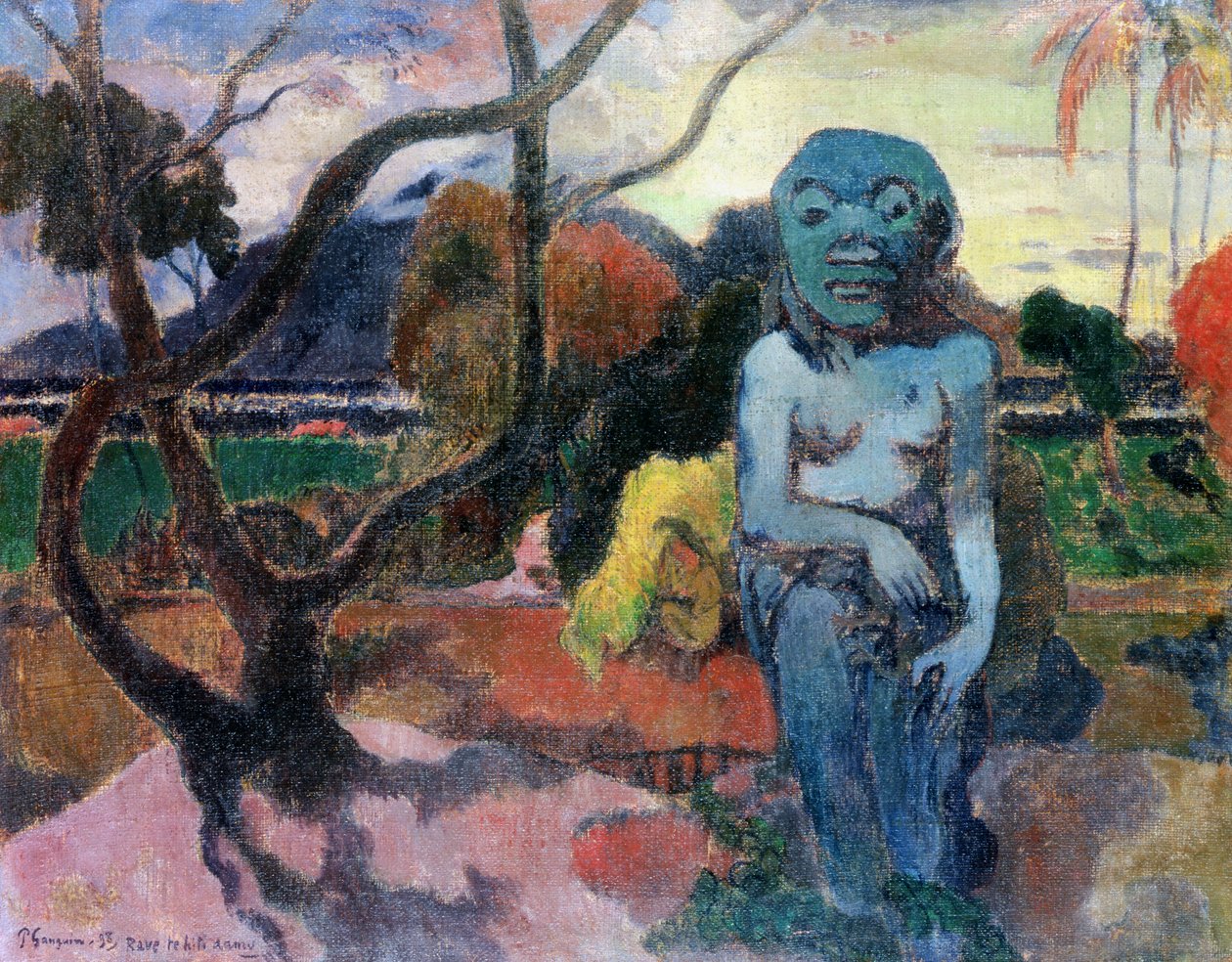 Ídolo (rave te hiti aamu), 1898 de Paul Gauguin