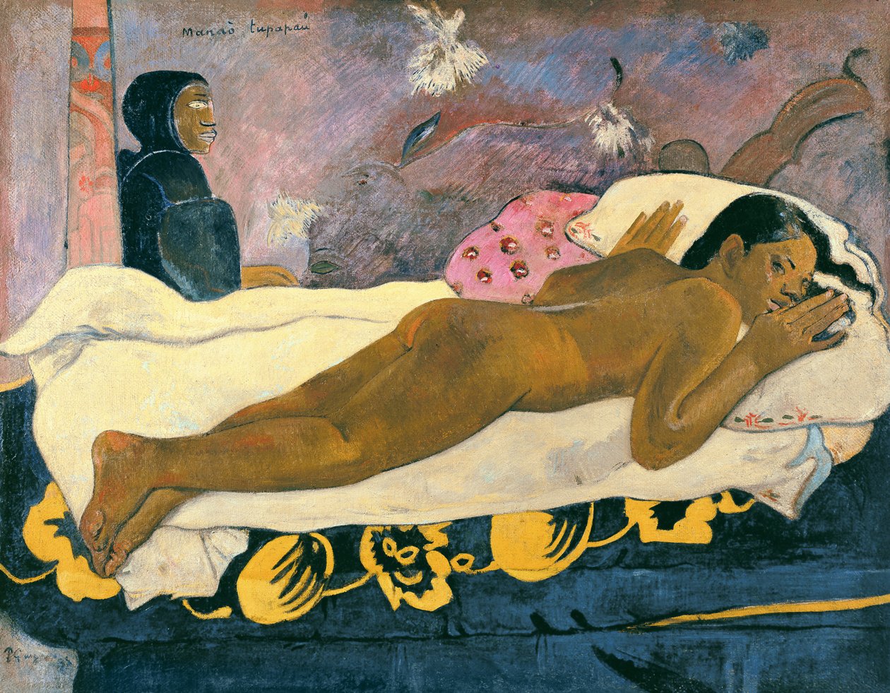 Manao Tupapau (El espíritu de los muertos observa), 1892 de Paul Gauguin