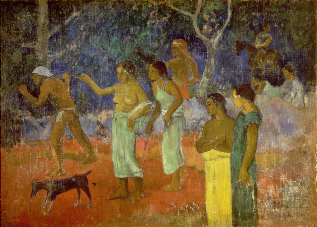 Escena de la Vida Tahitiana, 1896 de Paul Gauguin