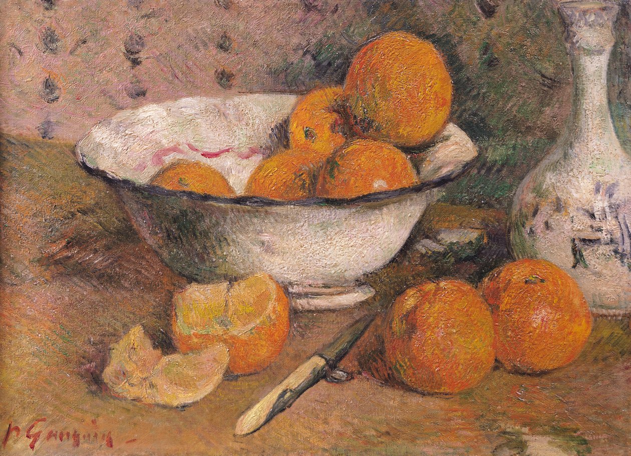 Naturaleza muerta con naranjas, 1881 de Paul Gauguin