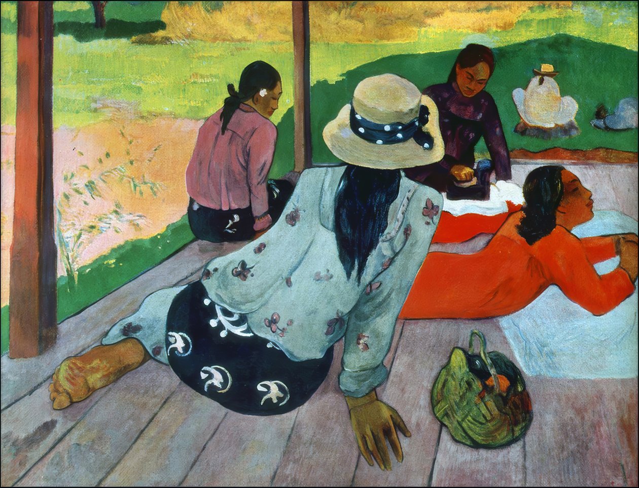 Tahití: Siesta, Paul Gauguin (c.1893) de Paul Gauguin