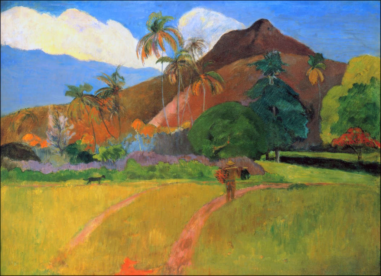Tahití: Paisaje tahitiano, Paul Gauguin (1893) de Paul Gauguin