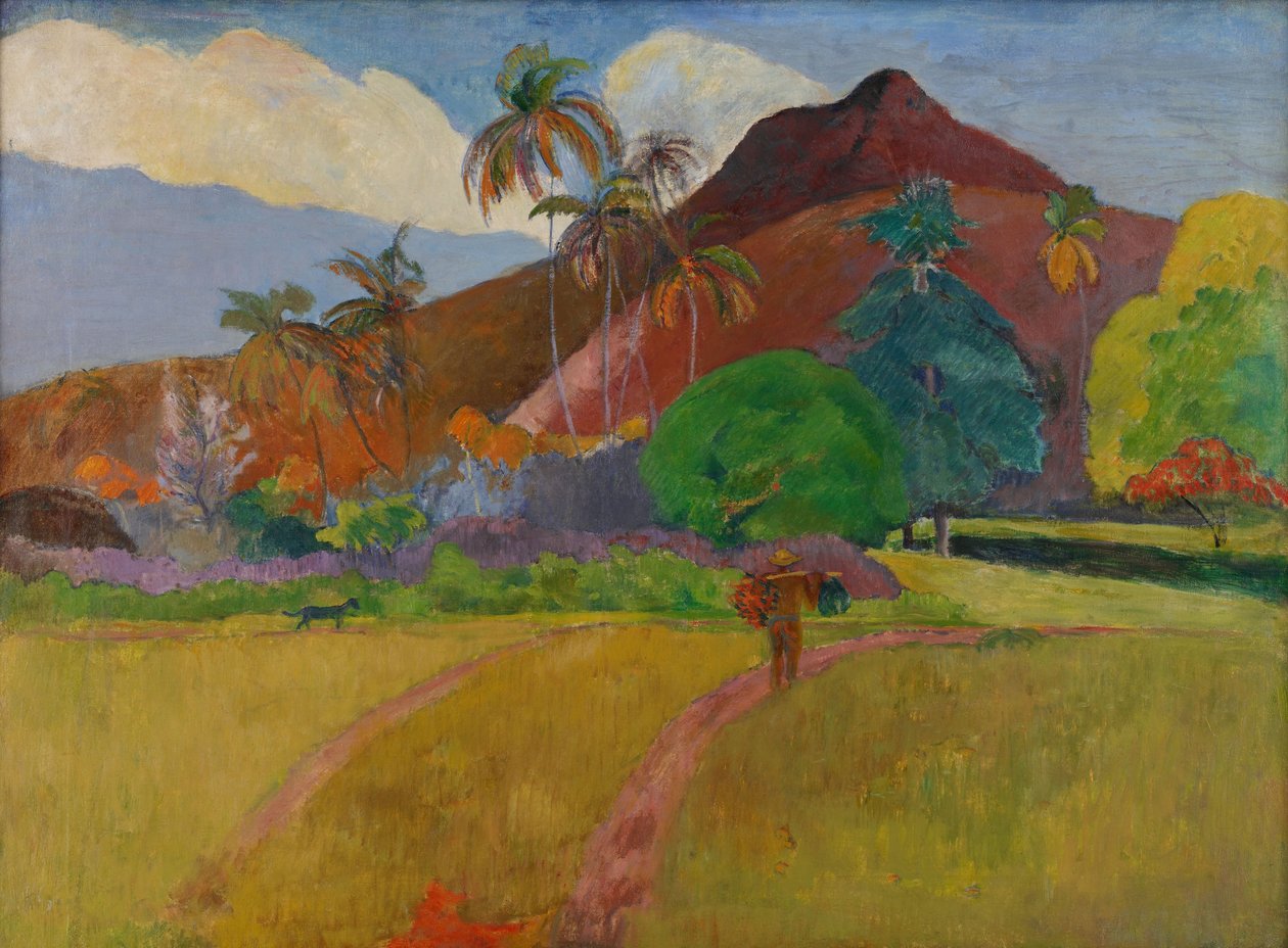 Paisaje tahitiano, 1891 de Paul Gauguin