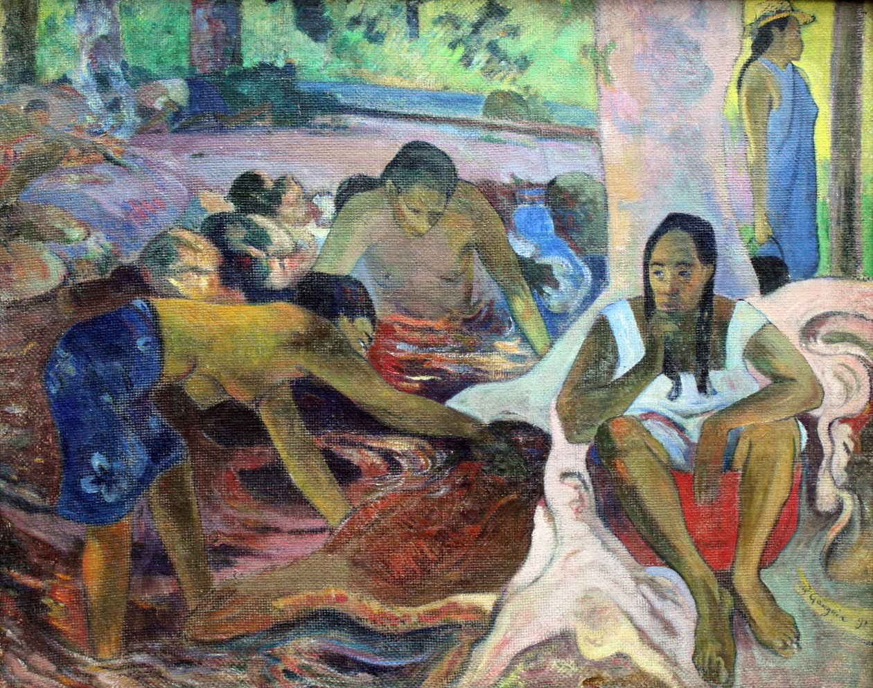 Pescadoras tahitianas de Paul Gauguin
