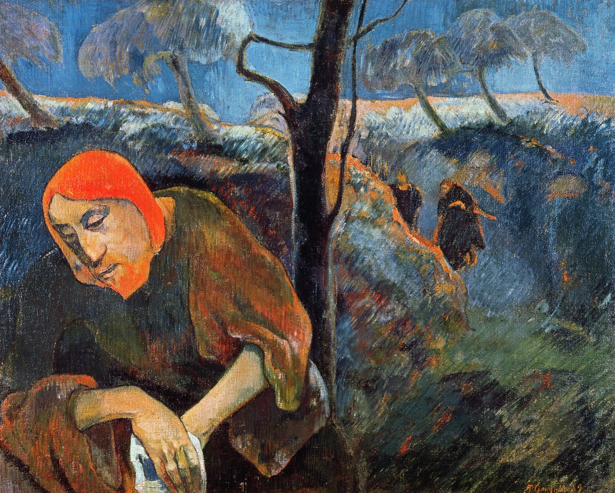 La Agonía en el Jardín de los Olivos de Paul Gauguin