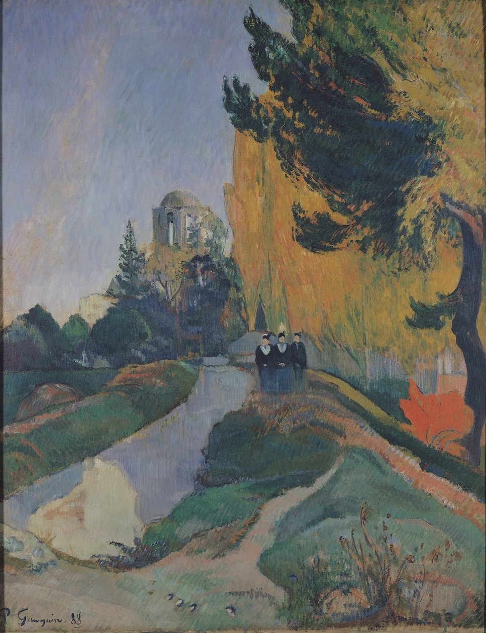 Los Alyscamps, Arles, 1888 de Paul Gauguin