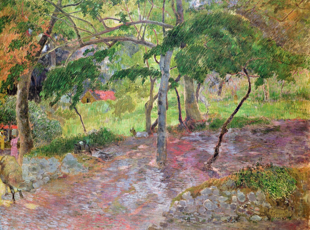 Paisaje tropical, Martinica, 1887 de Paul Gauguin