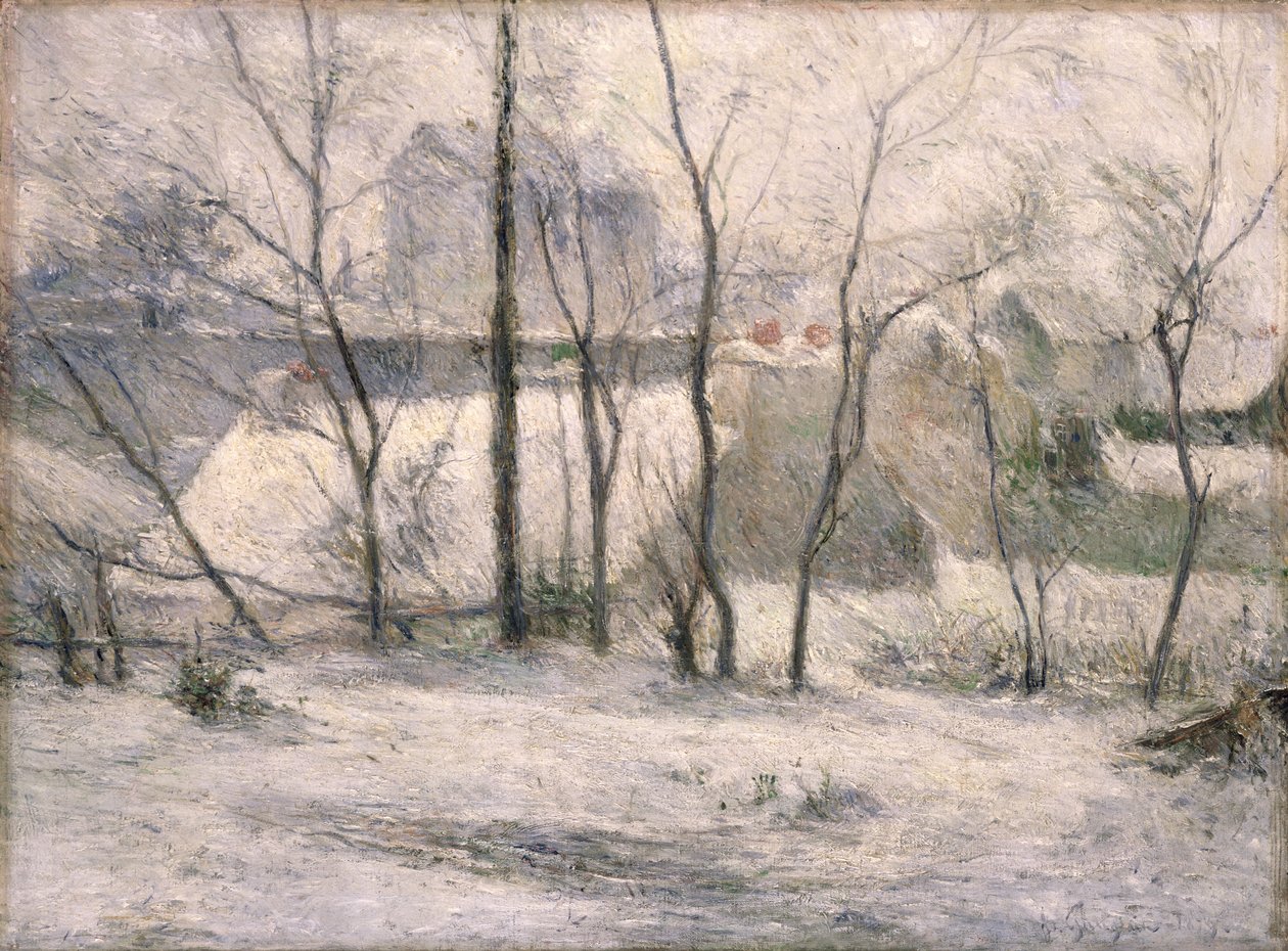 Paisaje de invierno, 1879 de Paul Gauguin