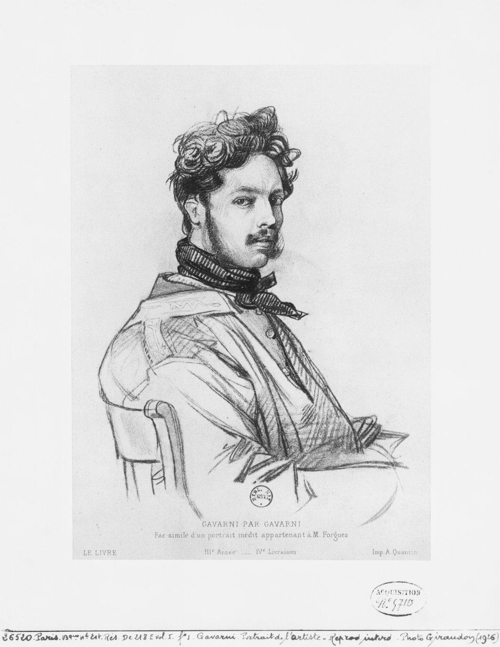 Autorretrato de Paul Gavarni
