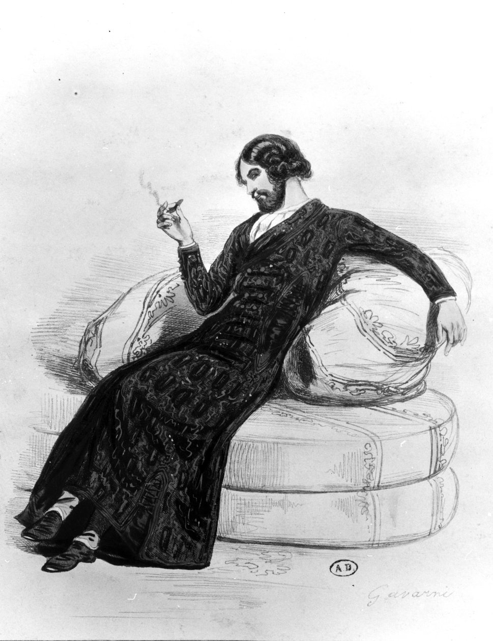 El Artista, c.1830 de Paul Gavarni