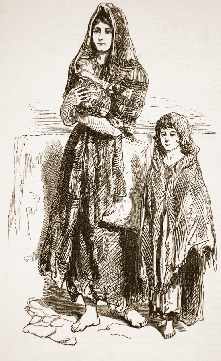 Mujer y Niña del Saltmarket, Glasgow, de 