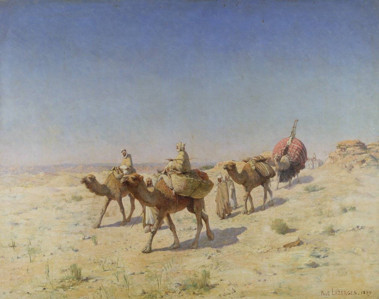 Un tren de camellos, 1899 de Paul John Baptiste Lazerges