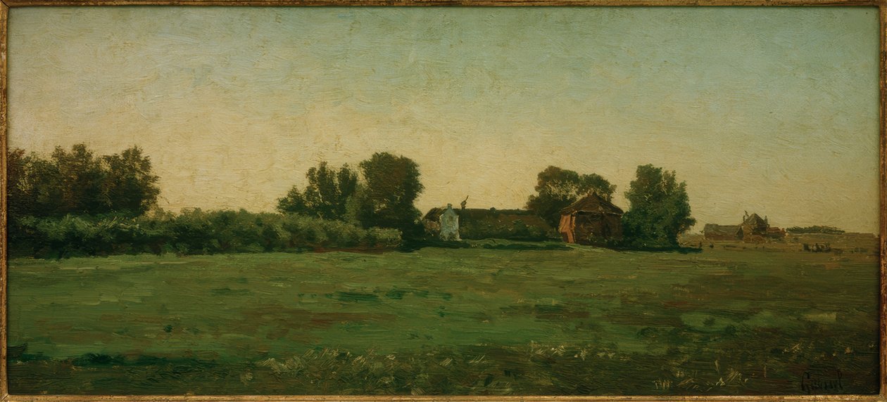 Paisaje con granjas de Paul Joseph Constantin Gabriel