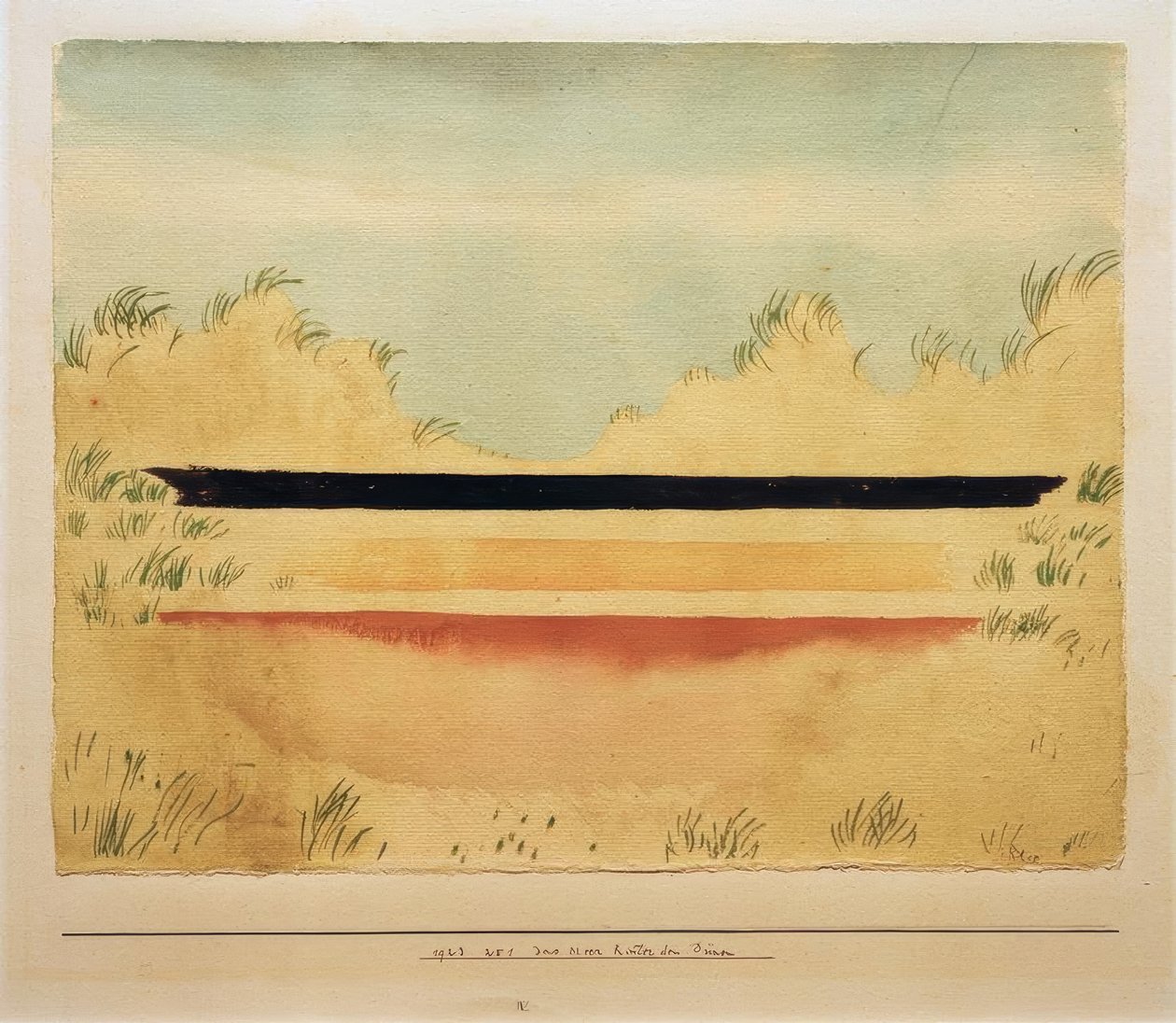 El mar detrás de las dunas de Paul Klee