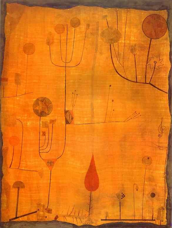 Frutas en rojo de Paul Klee