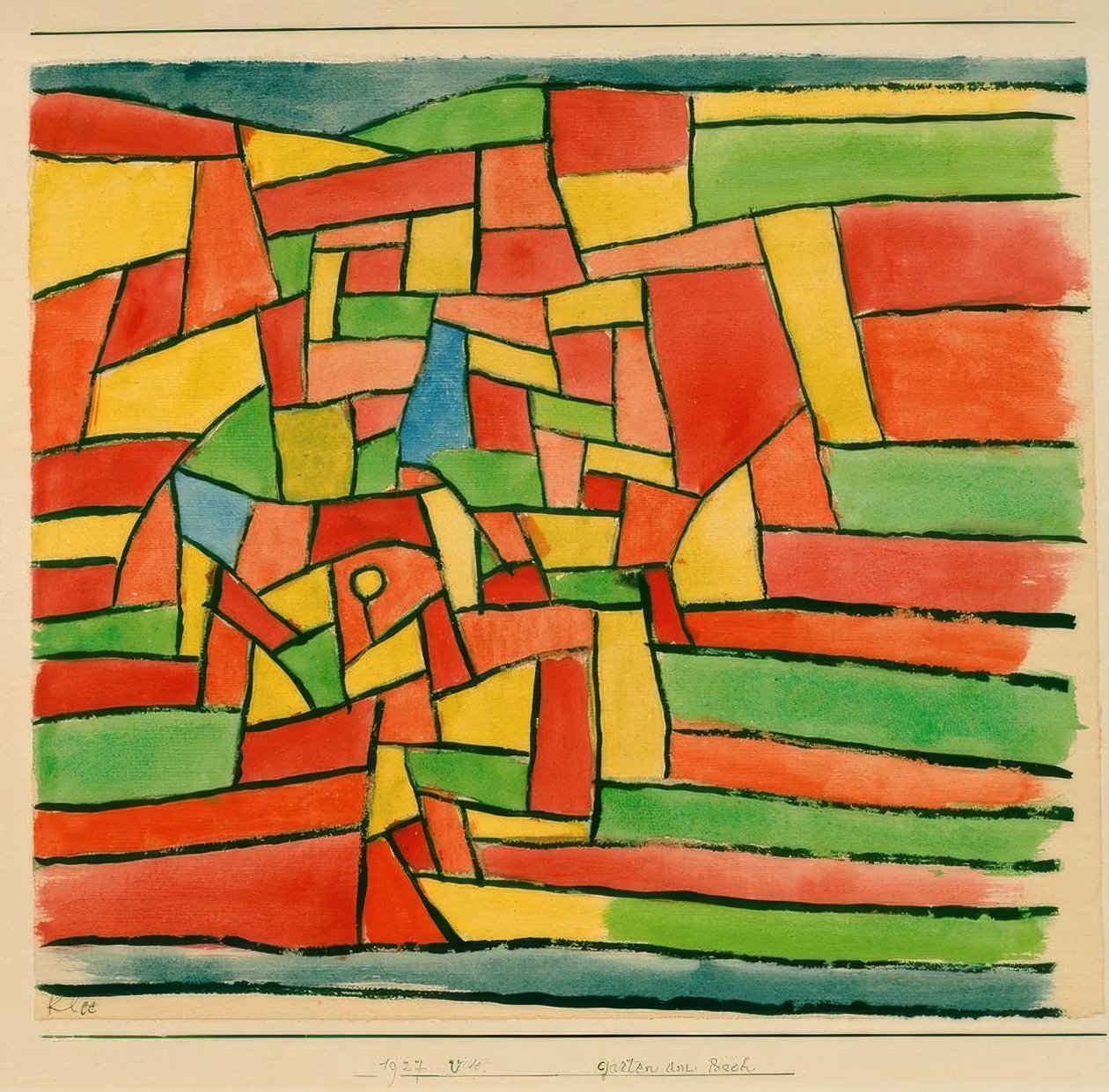 Jardín en el arroyo de Paul Klee