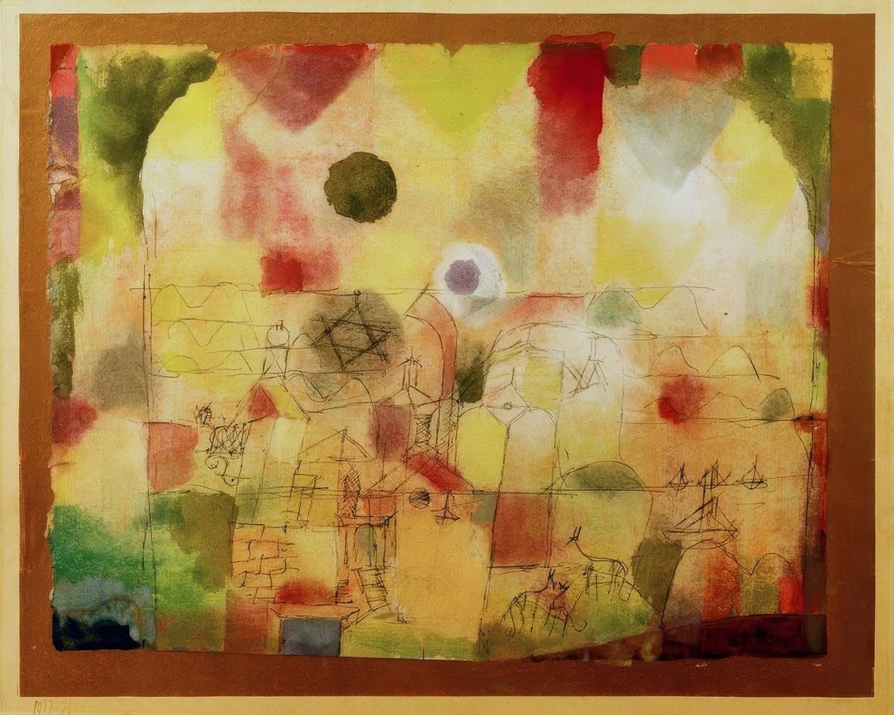 Paisaje cósmicamente penetrado de Paul Klee