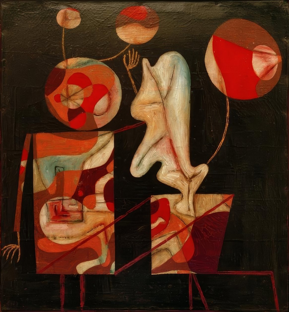 Marionetas (Colorido sobre negro) de Paul Klee