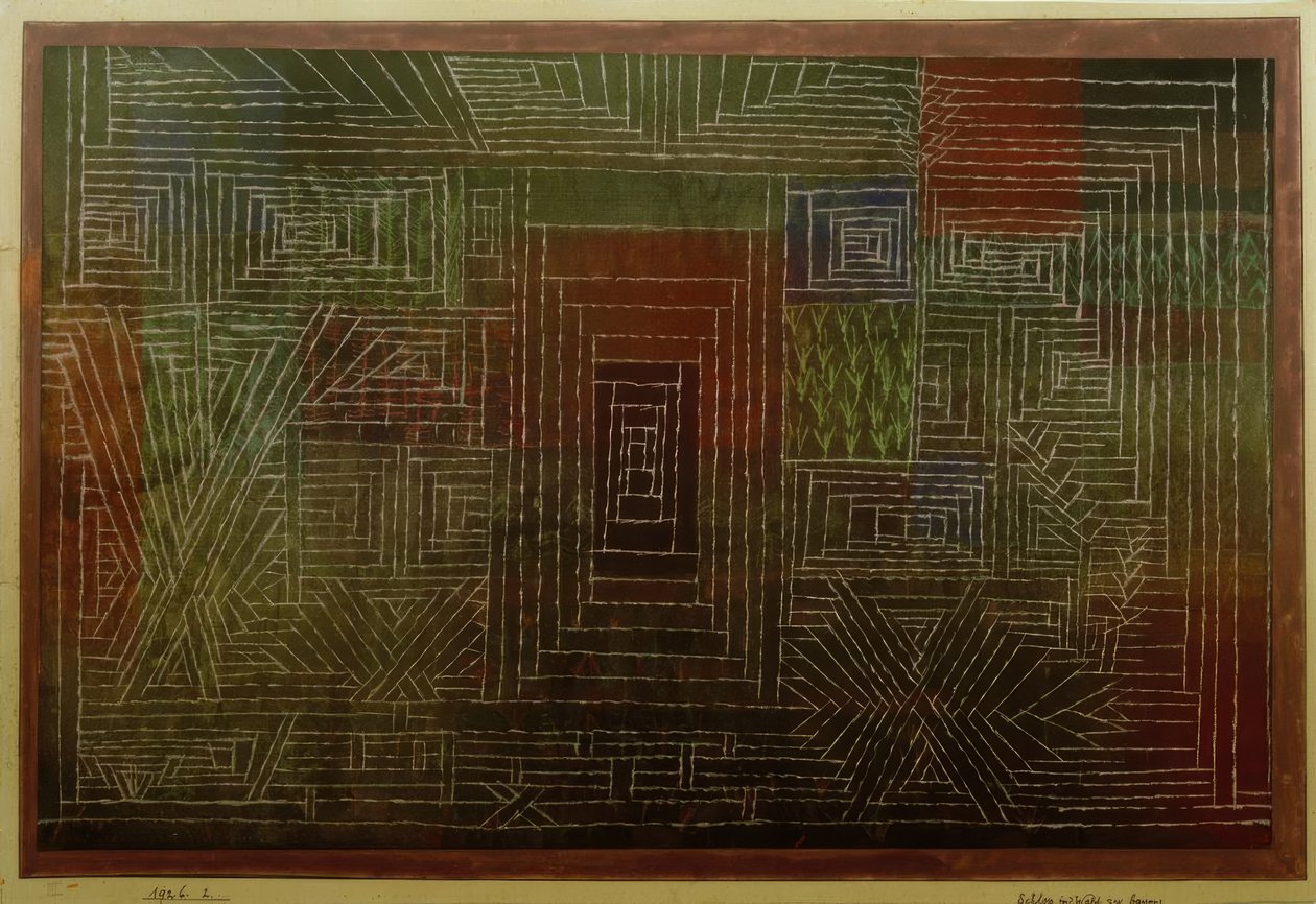 Construir un castillo en el bosque de Paul Klee