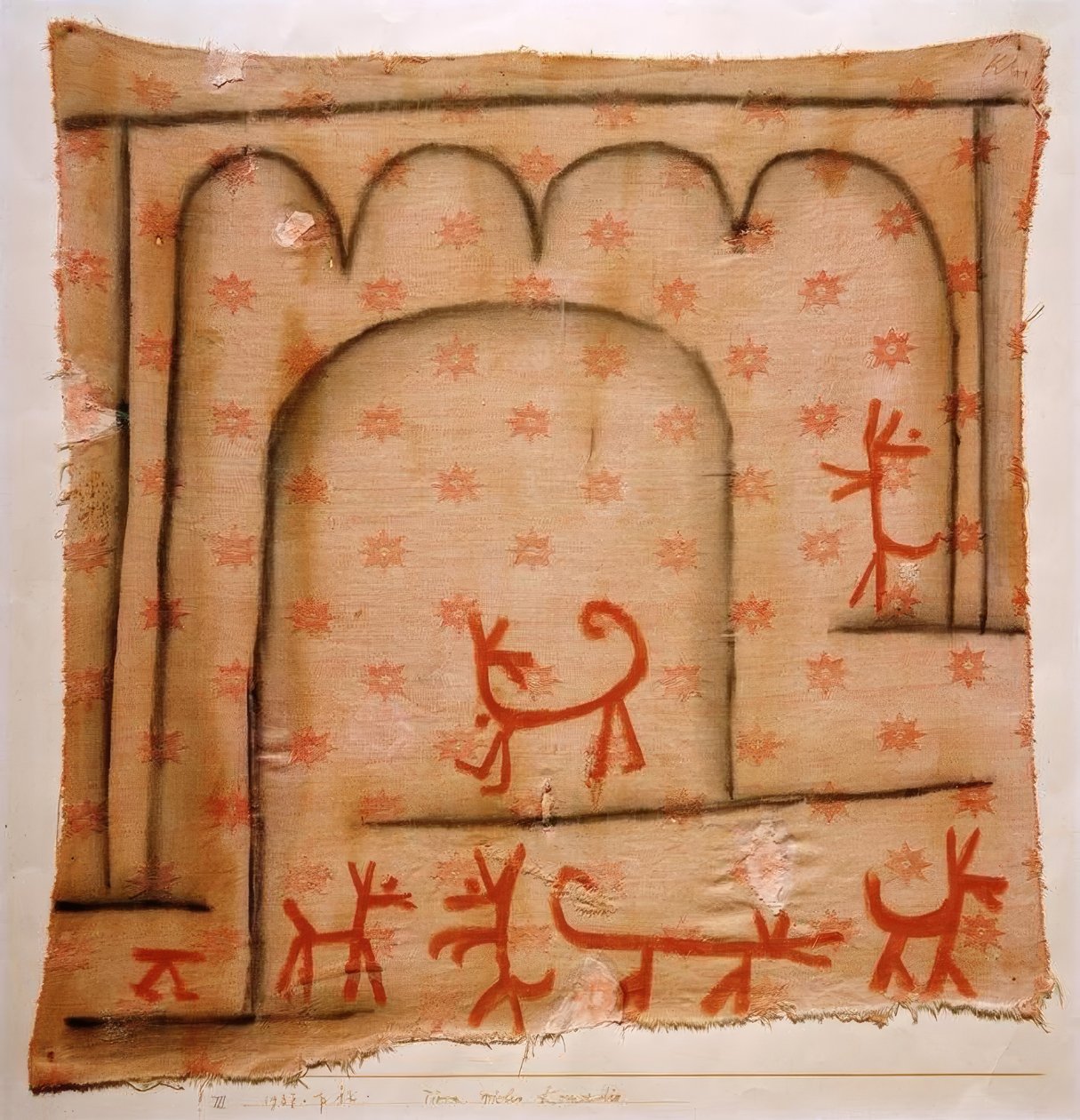 Animales actuando una comedia de Paul Klee