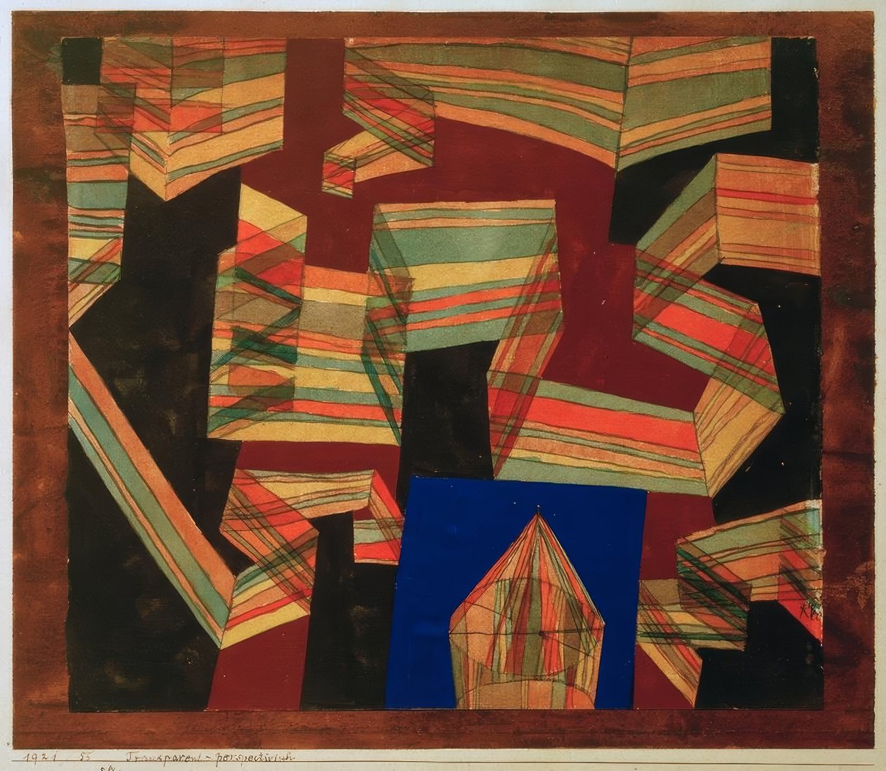 Transparente perspectivo de Paul Klee
