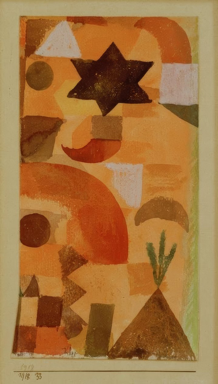 Viñeta a Egipto de Paul Klee