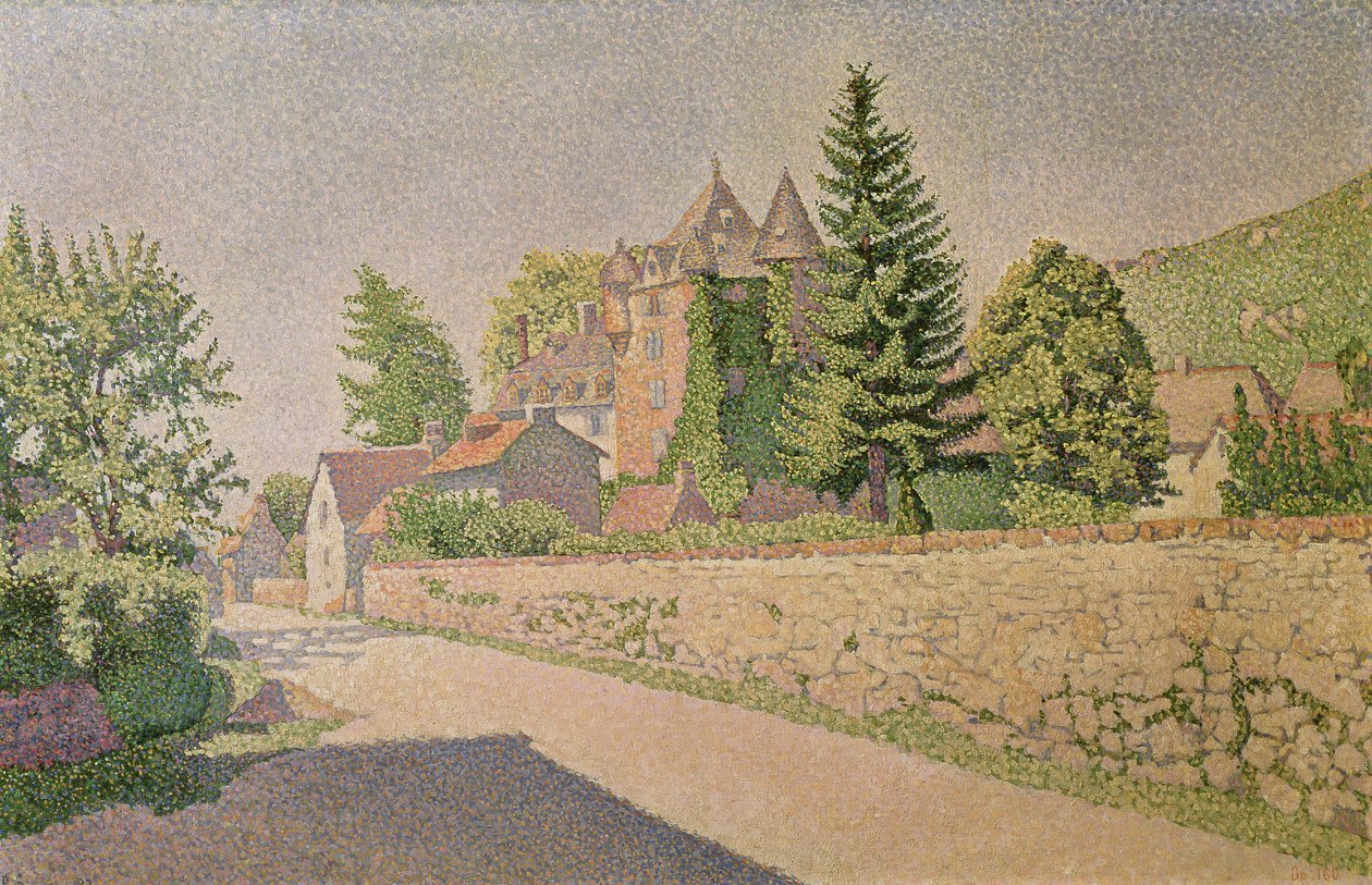 Chateau de Comblat, c.1887 de Paul Signac