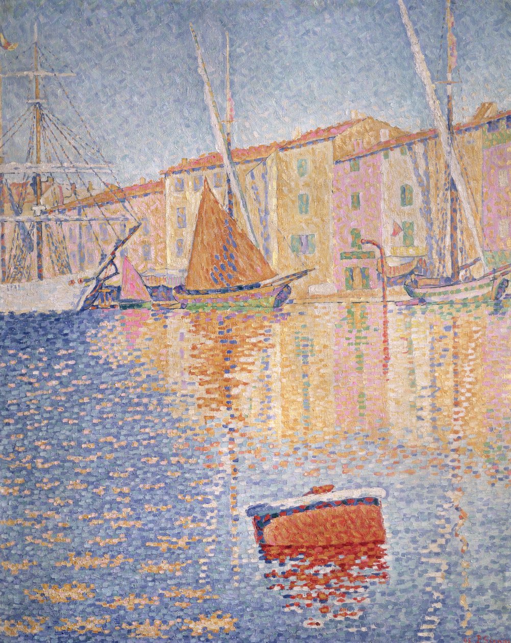 La boya roja, Saint Tropez, 1895 de Paul Signac