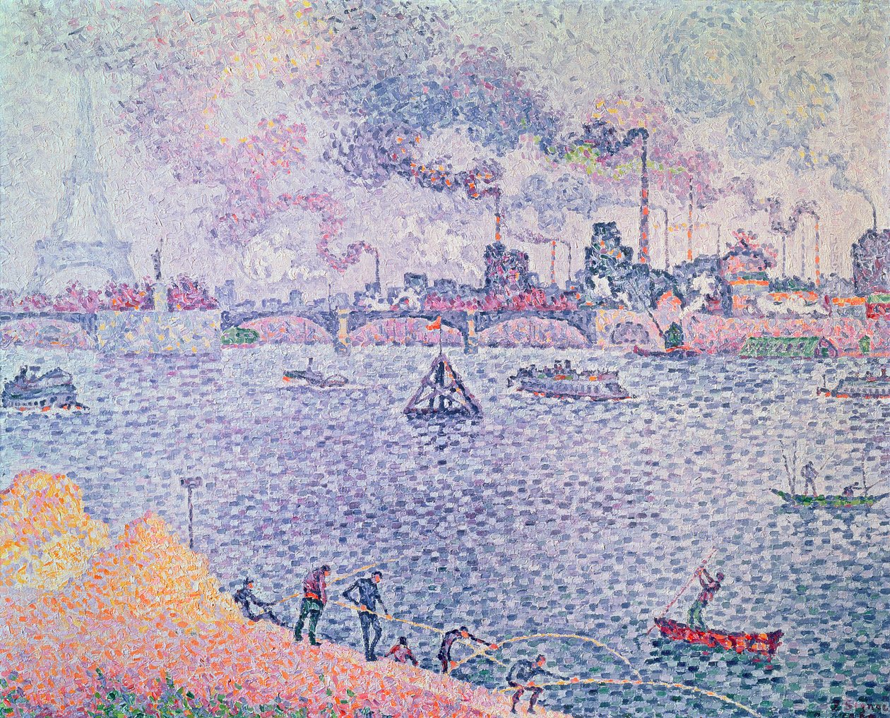 El Sena, Grenelle, 1899 de Paul Signac