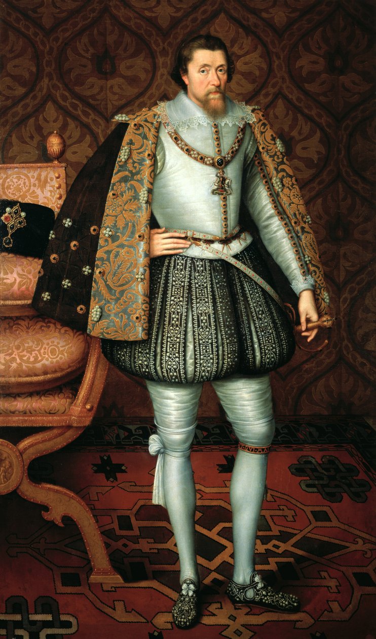 Rey Jacobo I de Inglaterra (1566-1625) de Paul van Somer