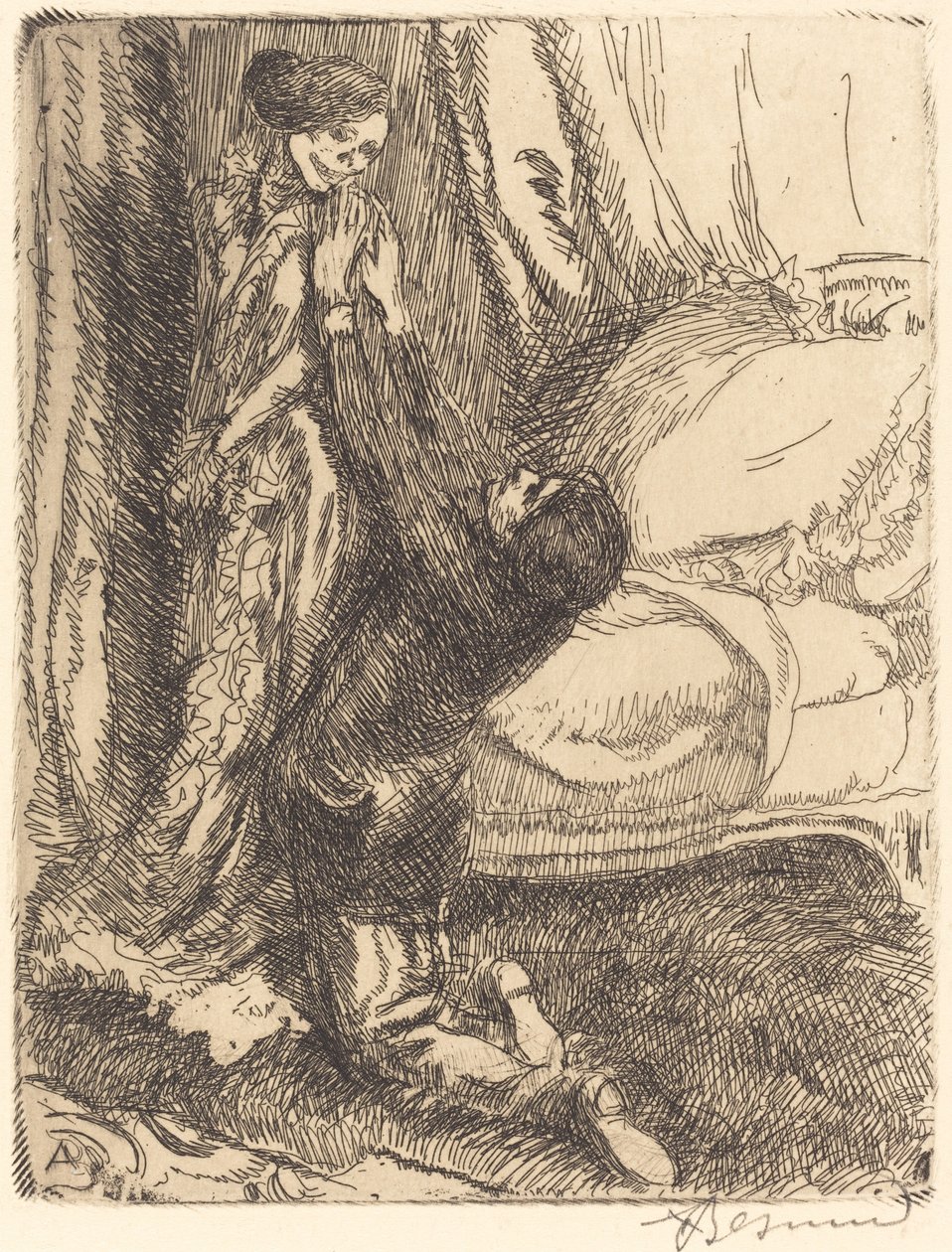 Coqueta, 1900 de Paul Albert Besnard