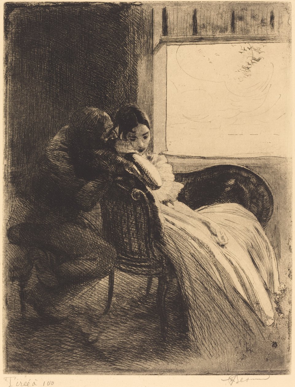 Coqueteo de Paul Albert Besnard