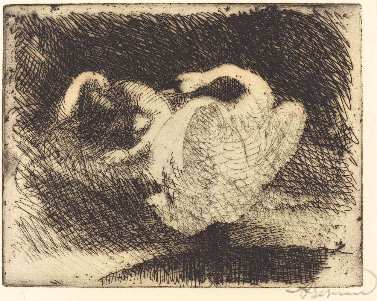 Leda durmiendo de Paul Albert Besnard