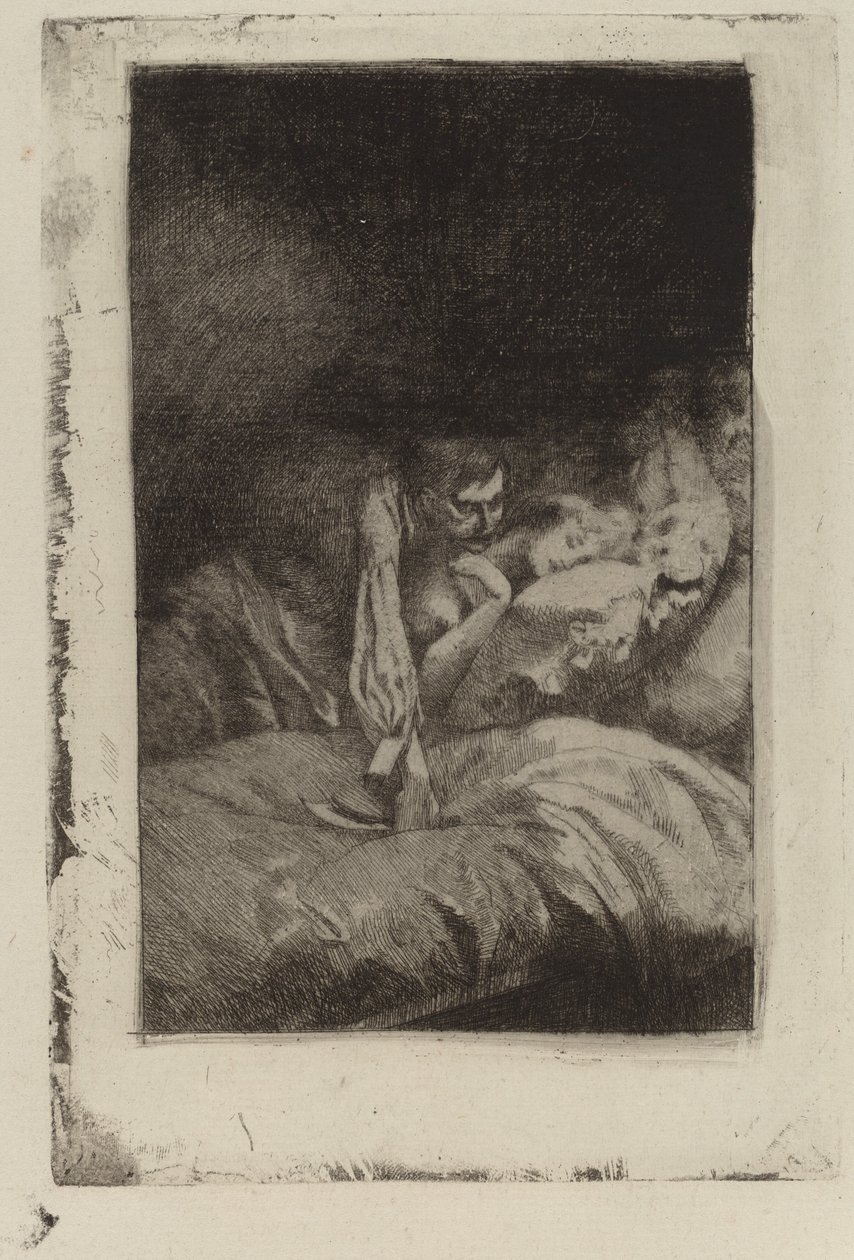 El asesinato, 1885 de Paul Albert Besnard