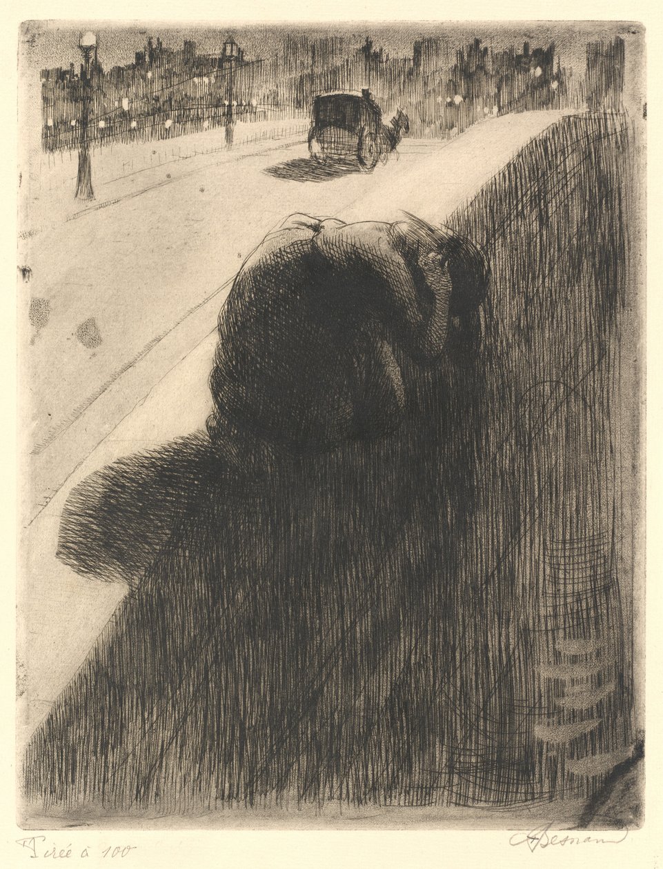 El suicidio, c. 1886 de Paul Albert Besnard