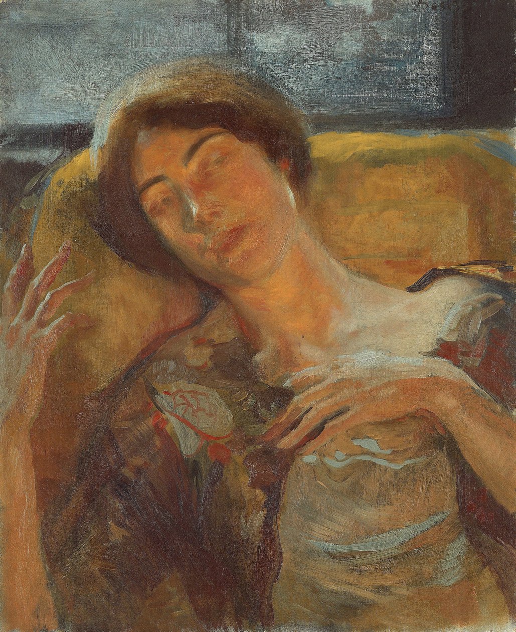 Cabeza de mujer, c.1890 de Paul Albert Besnard