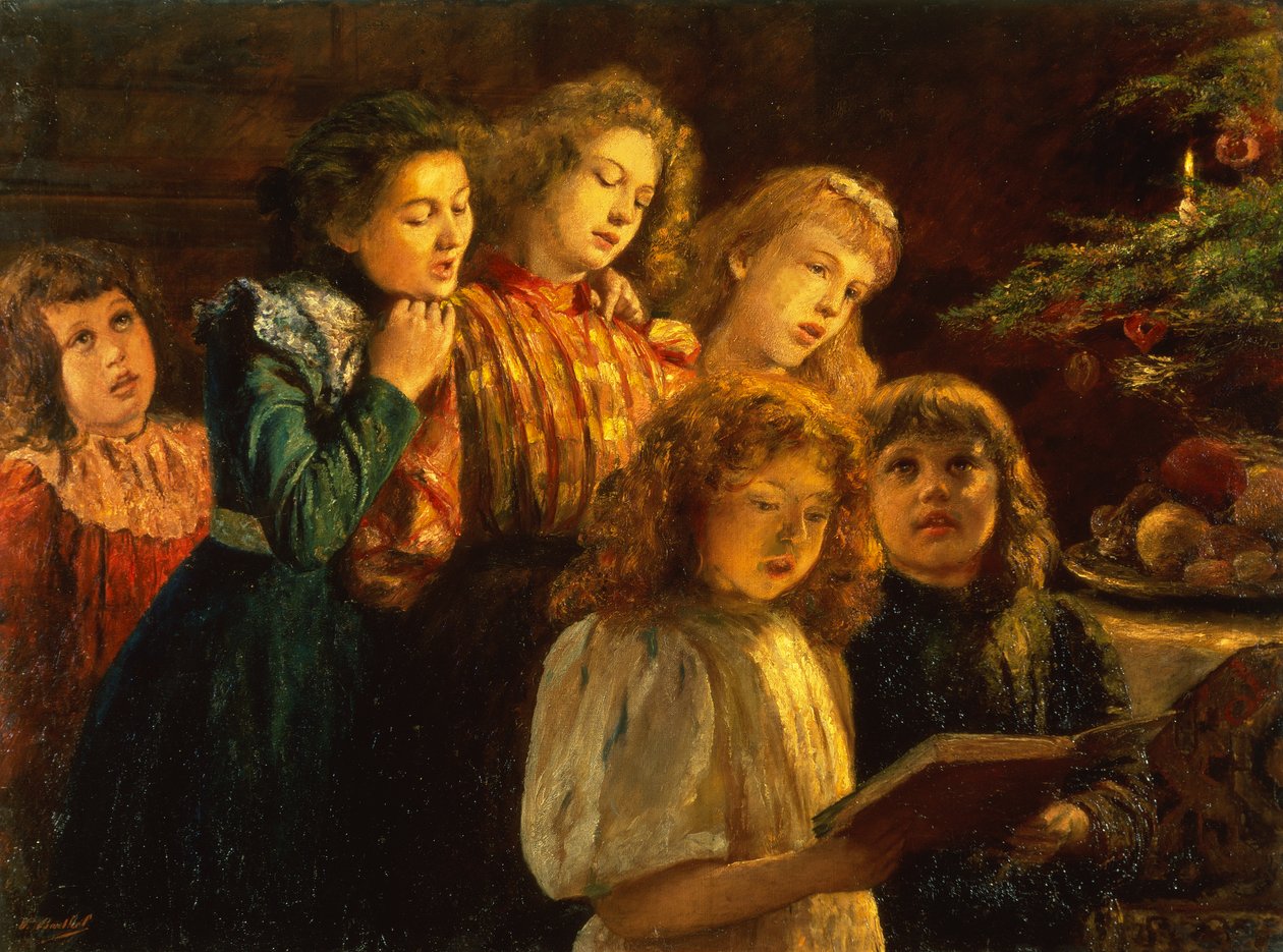 El coro (óleo sobre lienzo) de Paul Barthel
