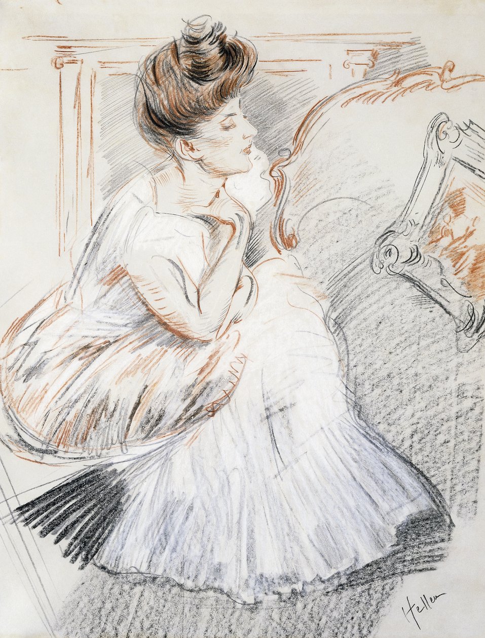 Madame Helleu, c.1900-02 de Paul Cesar Helleu