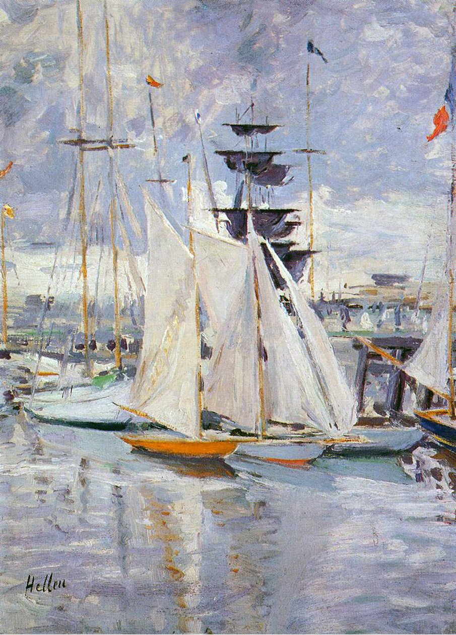 El puerto, Deauville, Normandía, 1912 de Paul Cesar Helleu