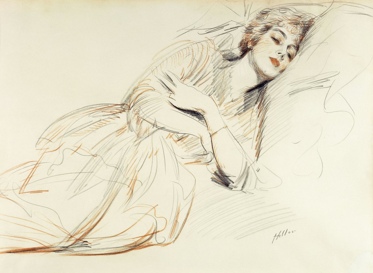 Mujer reclinada de Paul Cesar Helleu