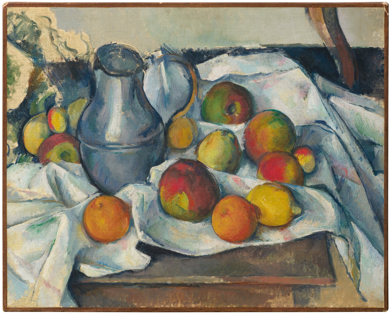 Bouilloire et fruits de Paul Cézanne