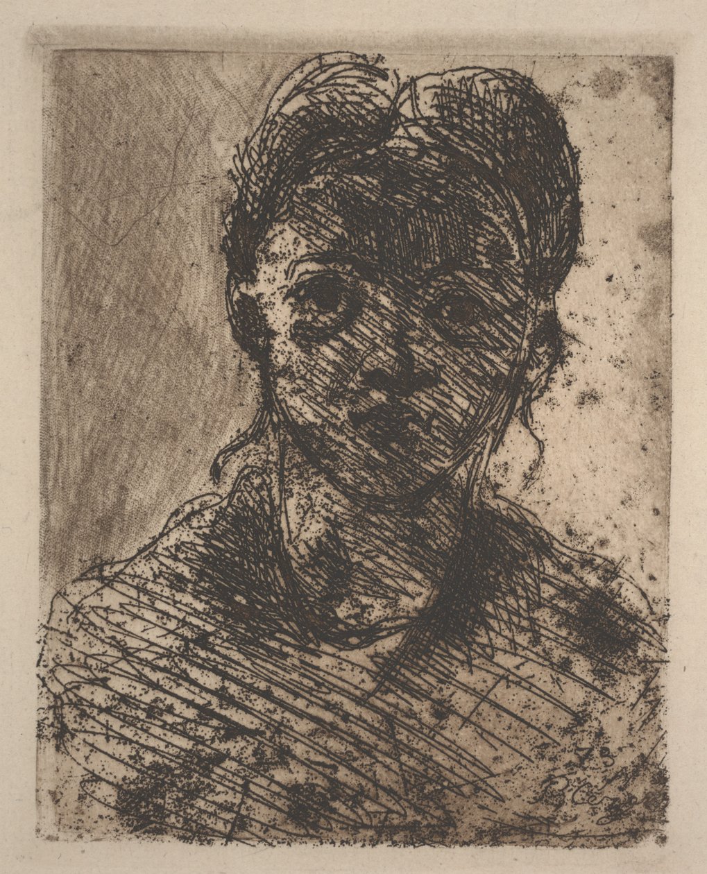Cabeza de una niña de Paul Cézanne