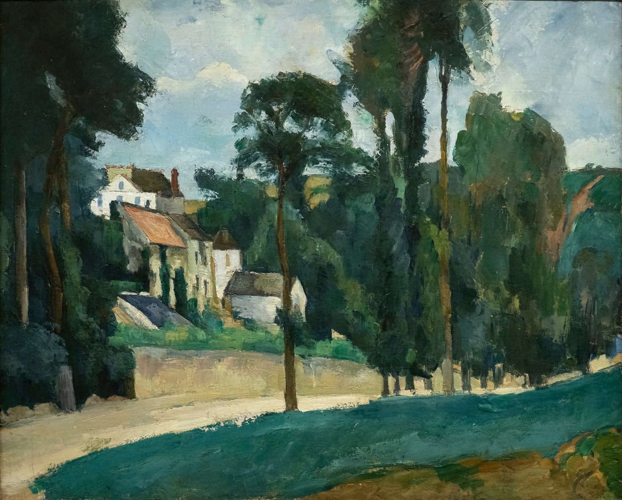 Carretera en Pontoise (Clos des Mathurins) de Paul Cézanne