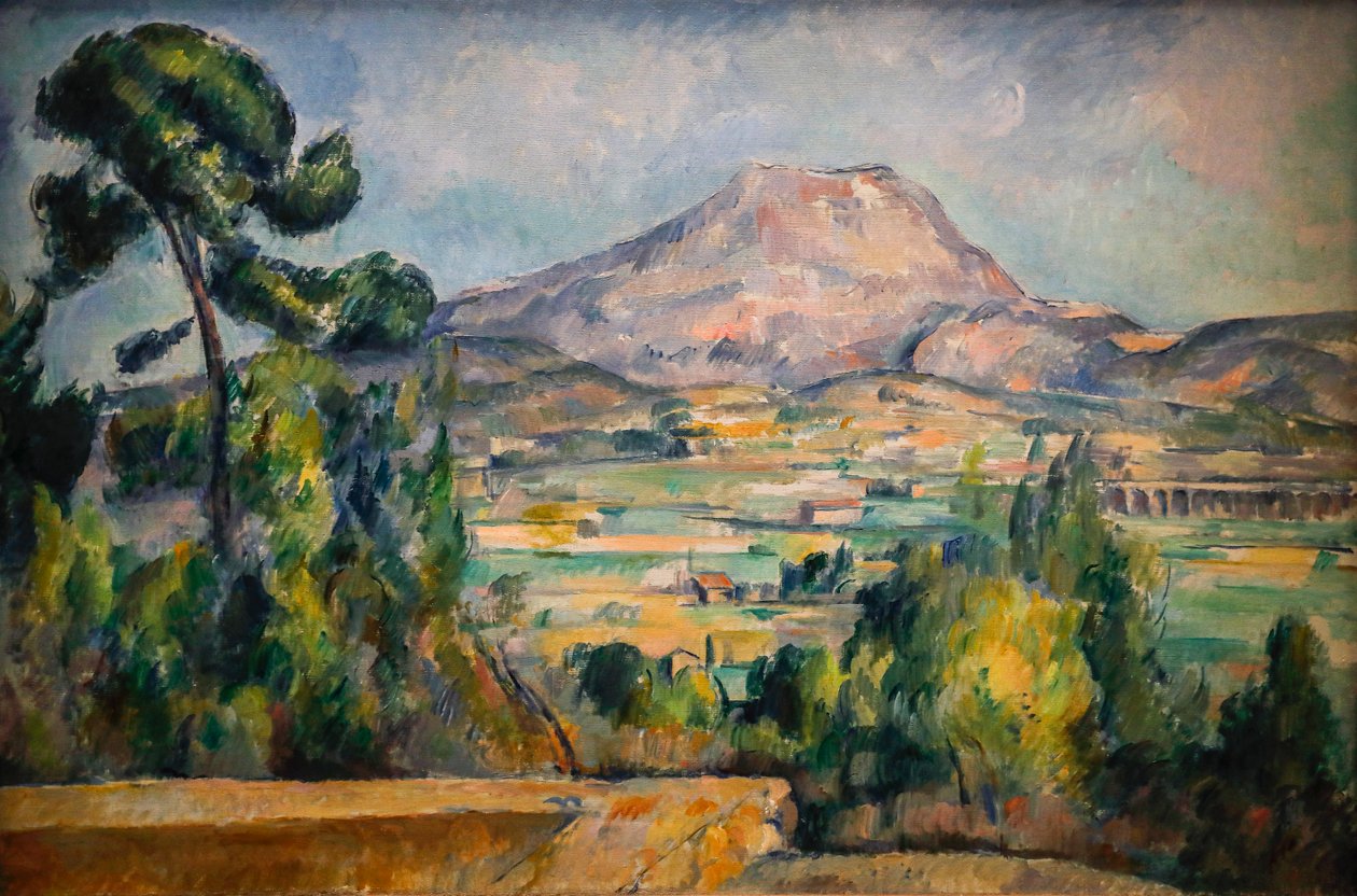 Montaña Sainte-Victoire 1890 (Óleo sobre lienzo) de Paul Cézanne
