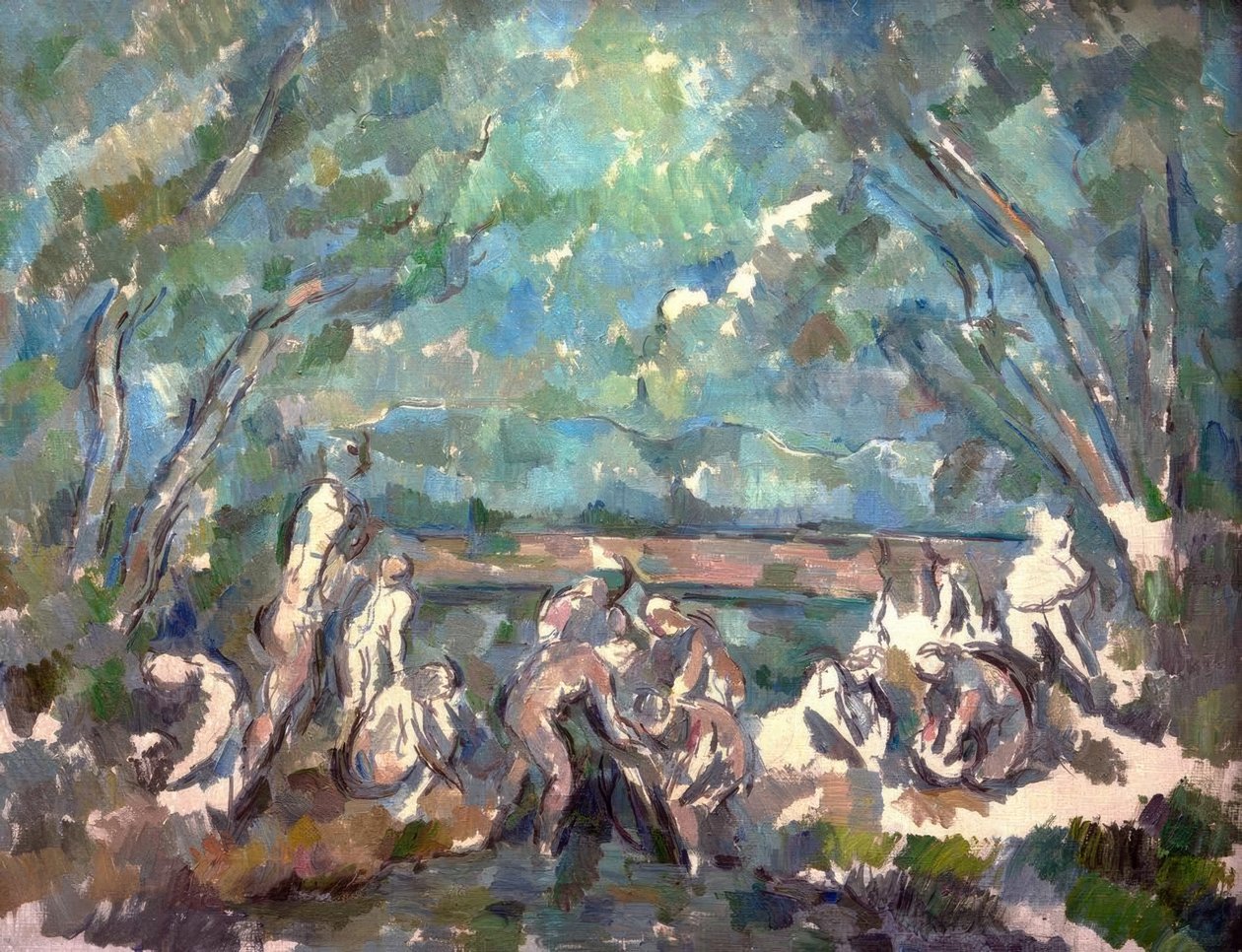 Bañistas de Paul Cézanne