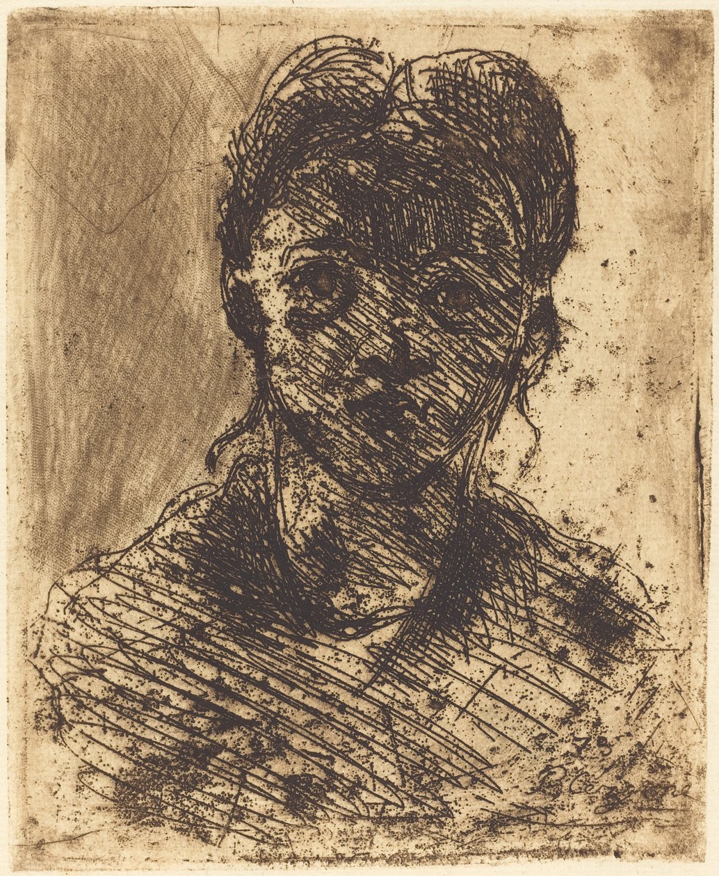 Busto de una Chica de Paul Cézanne