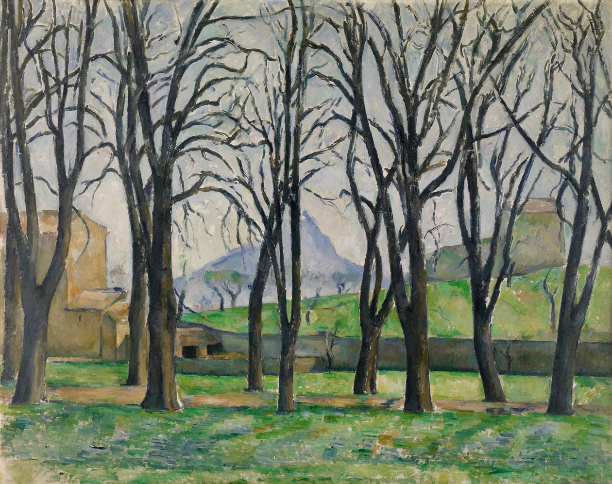 Castaños en Jas de Bouffan de Paul Cézanne