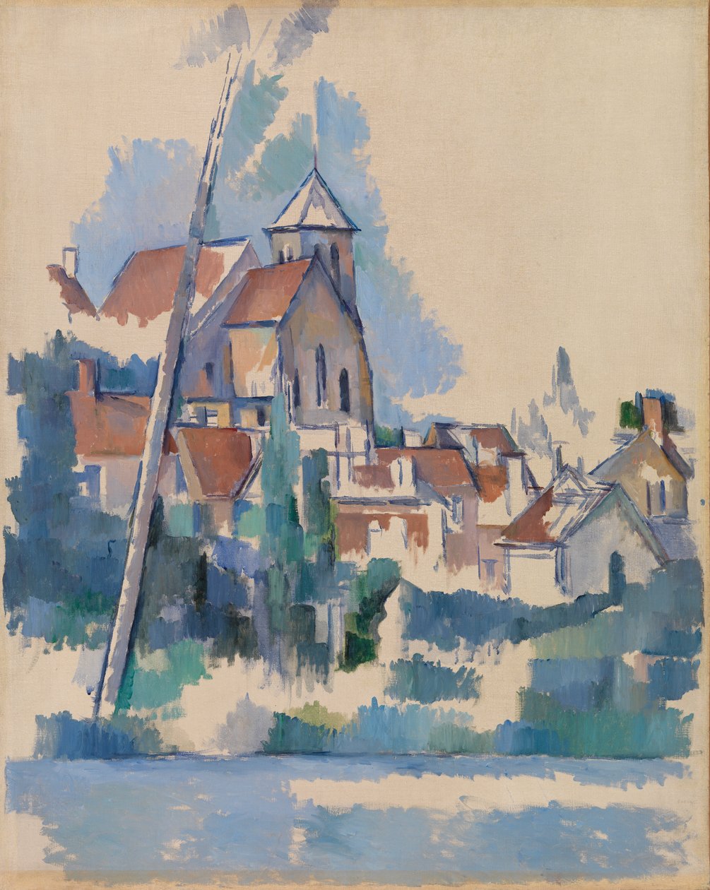 Iglesia de Montigny-sur-Loing (La Iglesia de Montigny-sur-Loing) de Paul Cézanne