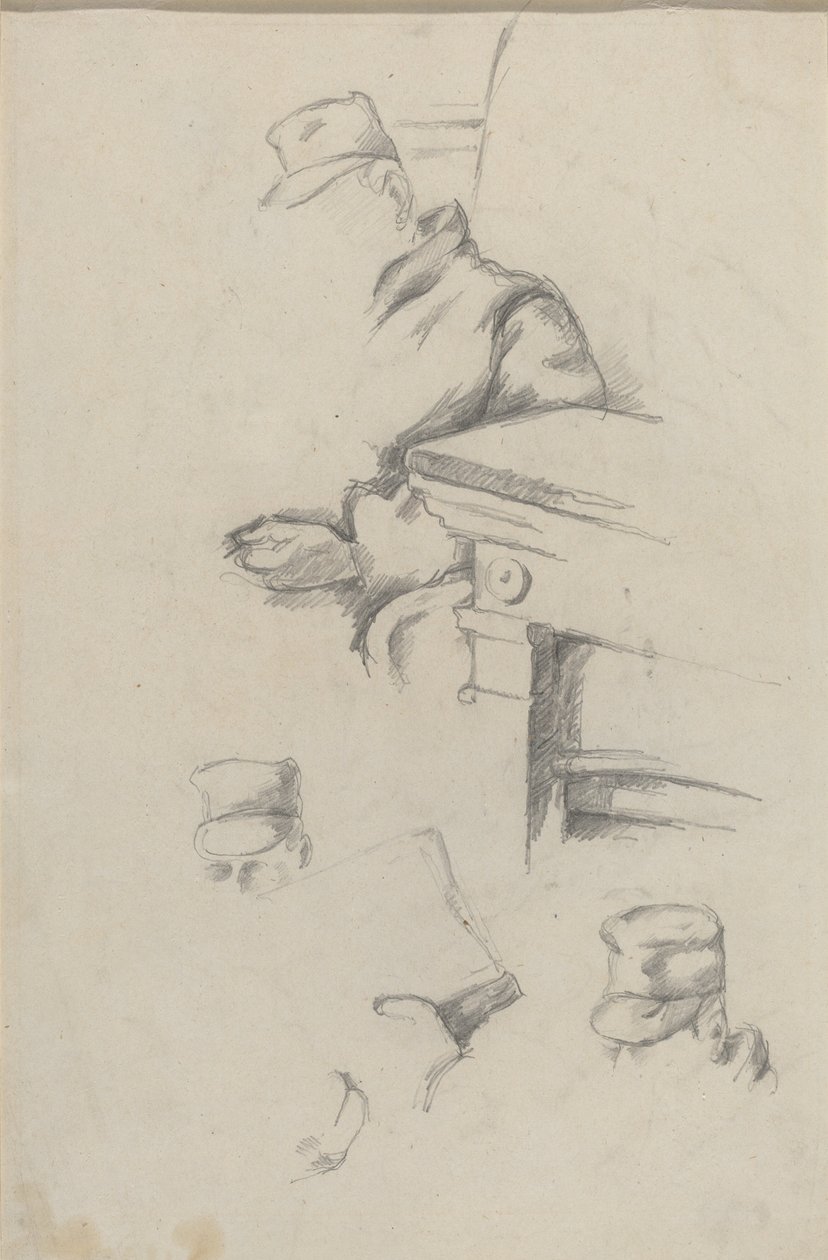 Padre del artista [verso] de Paul Cézanne