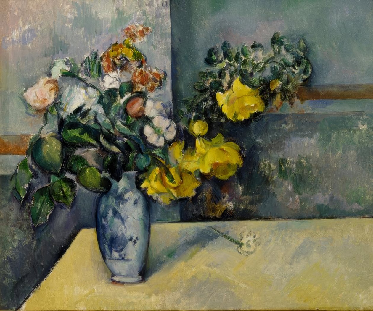 Flores en un jarrón de Paul Cézanne